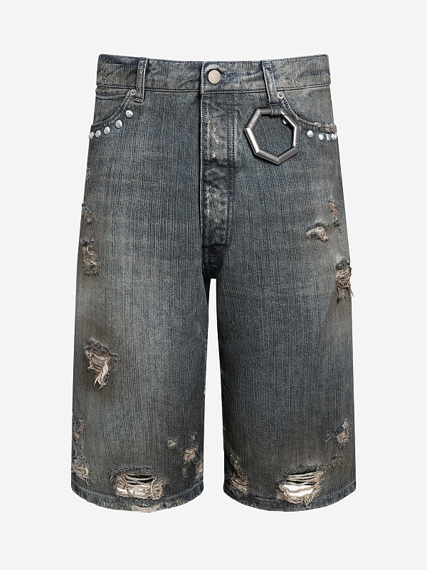 Шорты муж Alchemist AL FL SS26 MD PA 10 Dirty Indigo - 0