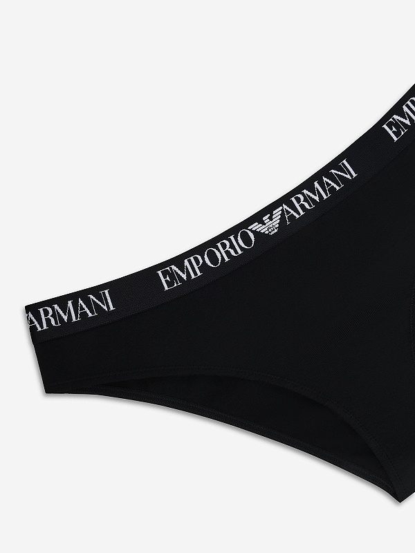 Набор (трусы 2 пары) жен Emporio Armani EW000403 AF13033 MC005 BLACK/BLACK - 3