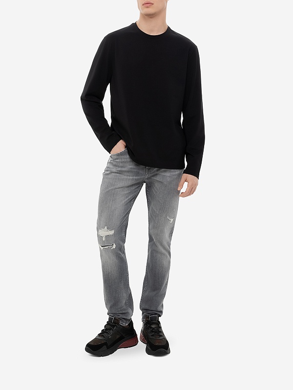 Футболка с длинным рукавом муж 7 For All Mankind JSPM2370BK BLACK - 2