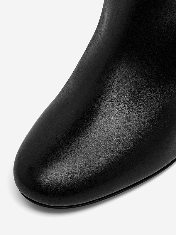 Сапоги (каблук) жен MAISON SKORPIOS Q1W8012-0056 Black - Black calf Tail - 5