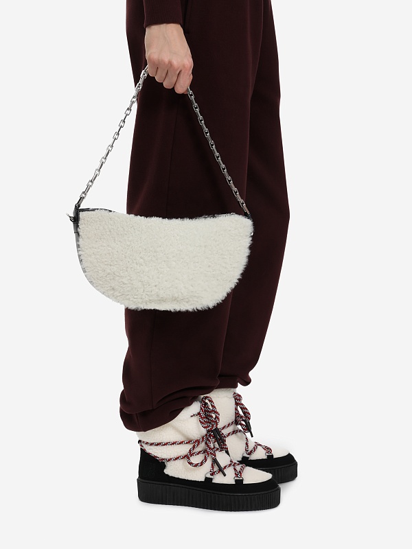 Сумка жен IRO WP112ARCXLFUR BEI09 BEIGE/BLACK - 6