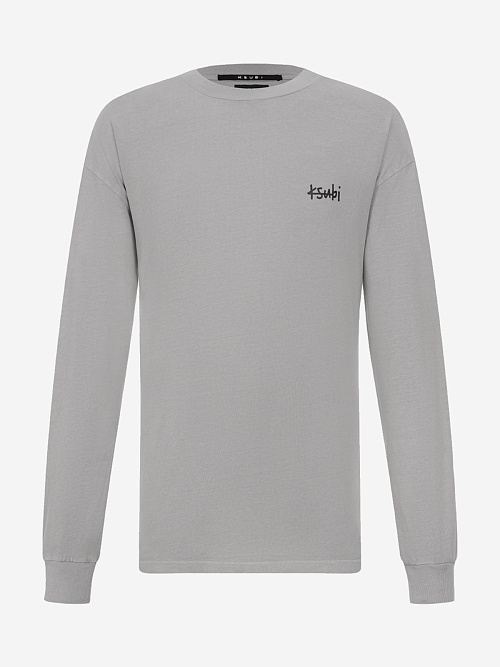 Футболка с длинным рукавом муж Ksubi MFA25TE001 WASHED GREY - 0