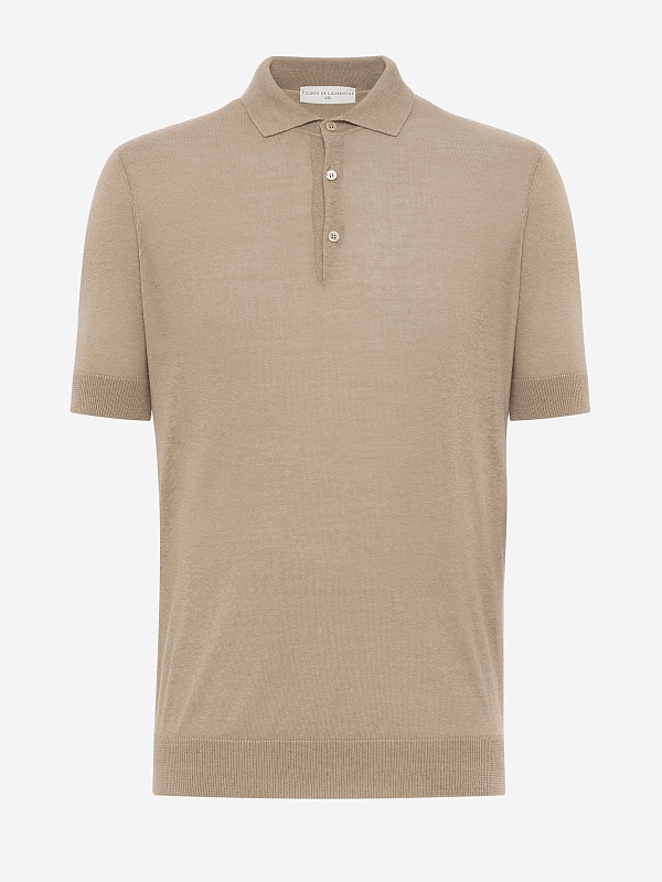 Поло муж Filippo De Laurentiis PL1MC LS16R 080 sand - 4