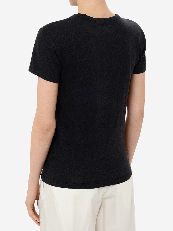 Футболка жен Officine Generale S24WTEE207 BLACK - 4