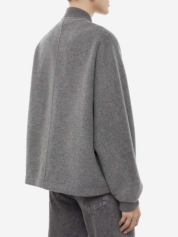 Бомбер жен MAX&CO 2626086043200 006 MELANGE GREY DOUBLE - 5