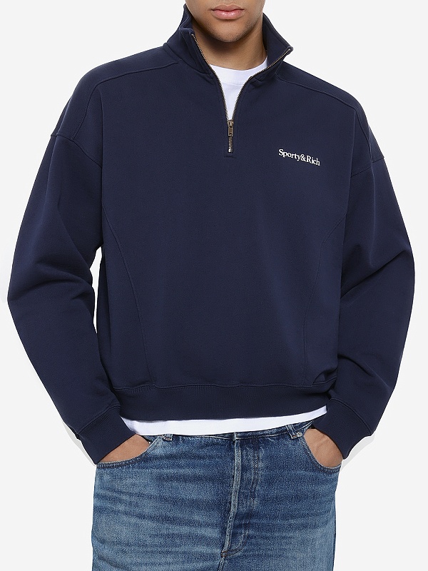 Толстовка муж Sporty & Rich ST08161300BL106 Dark Navy - 3