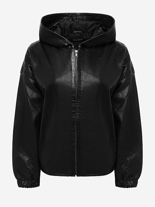 Куртка кожаная жен MANOKHI ASS2503 BLACK - 0
