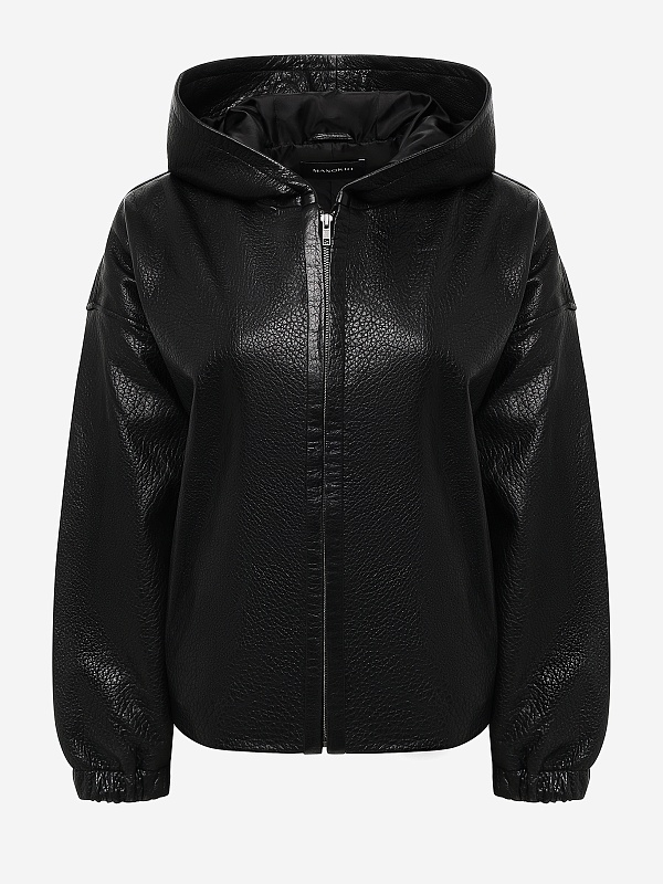 Куртка кожаная жен MANOKHI ASS2503 BLACK - 5