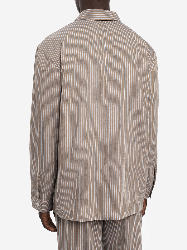Рубашка муж Officine Generale S26MOVS074 GINGER/DREAMBLUE - 4