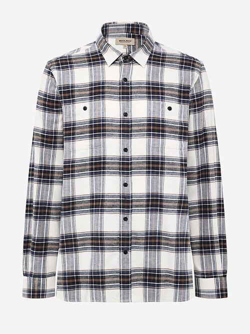 Рубашка муж Woolrich CFWOSI2001MRUT5058 CREAM CHECK - 0