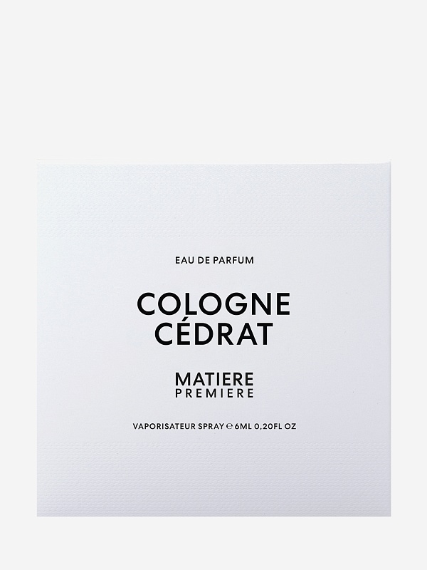 Парфюмерная вода унисекс MATIERE PREMIERE 3760372460230 COLOGNE CEDRAT 6мл - 1