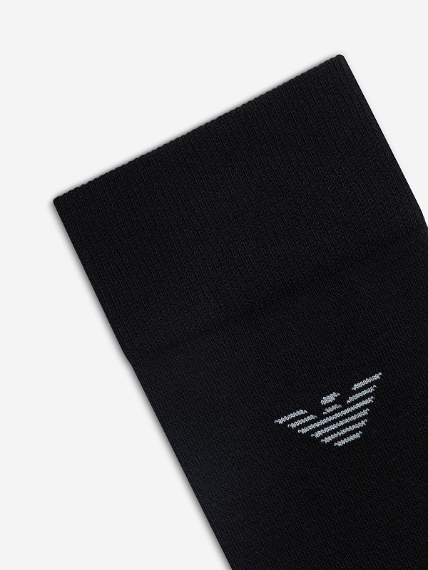 Набор (3 пары носков) муж Emporio Armani EM000554 AF18145 MC364 EAGLE/BLACK/BLACK - 2