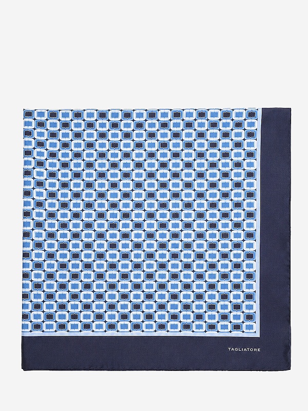 Платок муж TAGLIATORE FOULARD90 PE NTE26-01 26E343 NAVY - 1