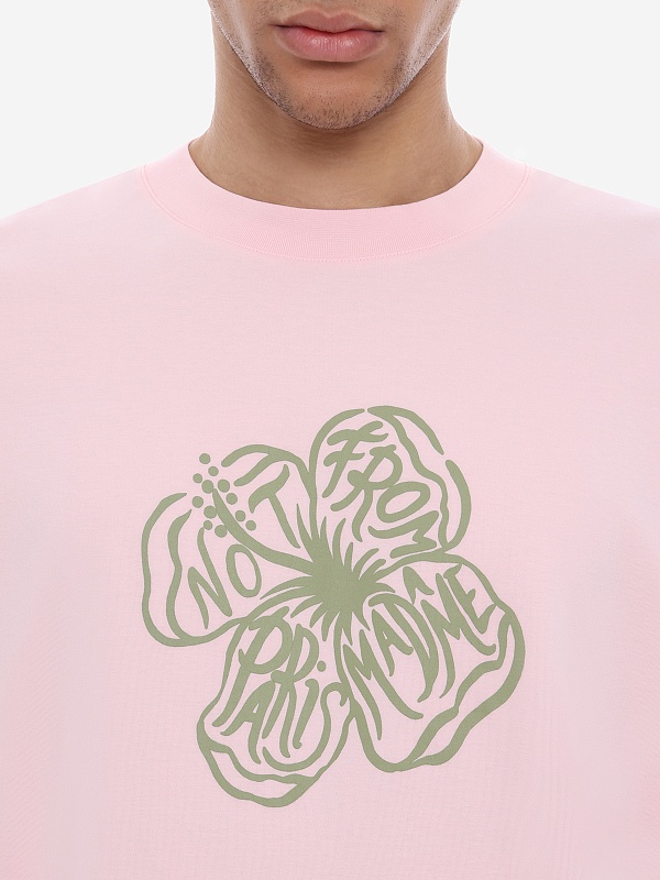 Футболка муж Drôle de Monsieur J-TS292-CO002-LPI LIGHT PINK - 3
