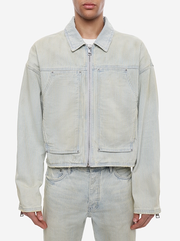 Куртка джинсовая муж PURPLE P052-BCHB226 LT INDIGO - 4