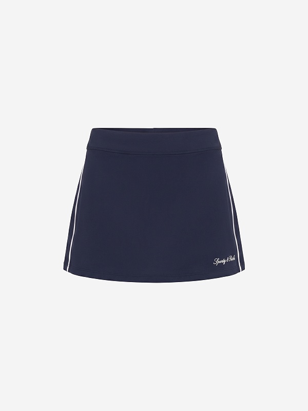 Юбка (спортивная) жен Sporty & Rich SK00475326BL107 Dark Navy/White White - 0