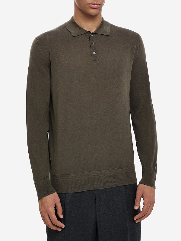 Поло с длинным рукавом муж Barena Venezia KNU4100 251 0429 370 Army - 1