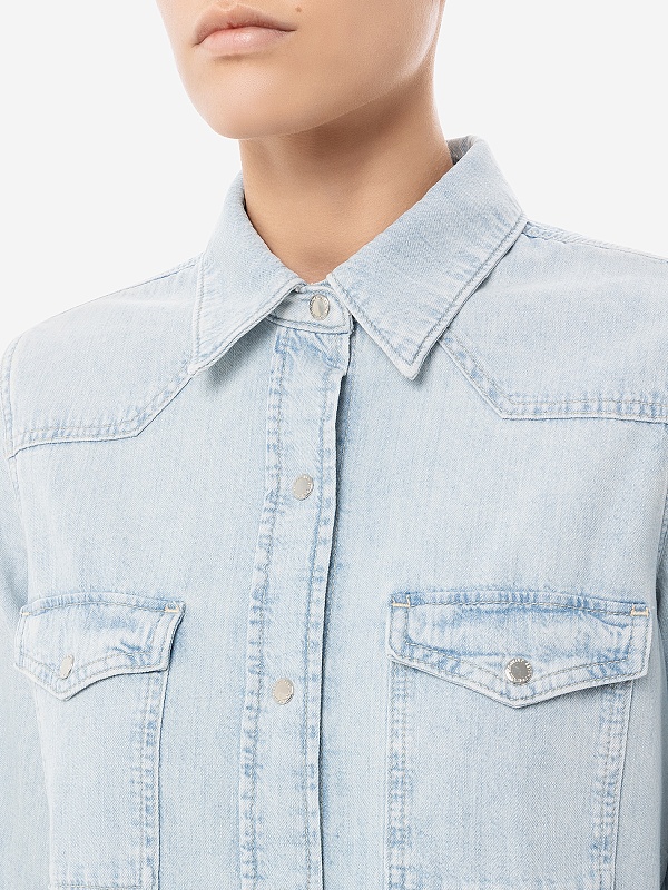Рубашка жен 7 For All Mankind JSYRC210MD LIGHT BLUE - 4