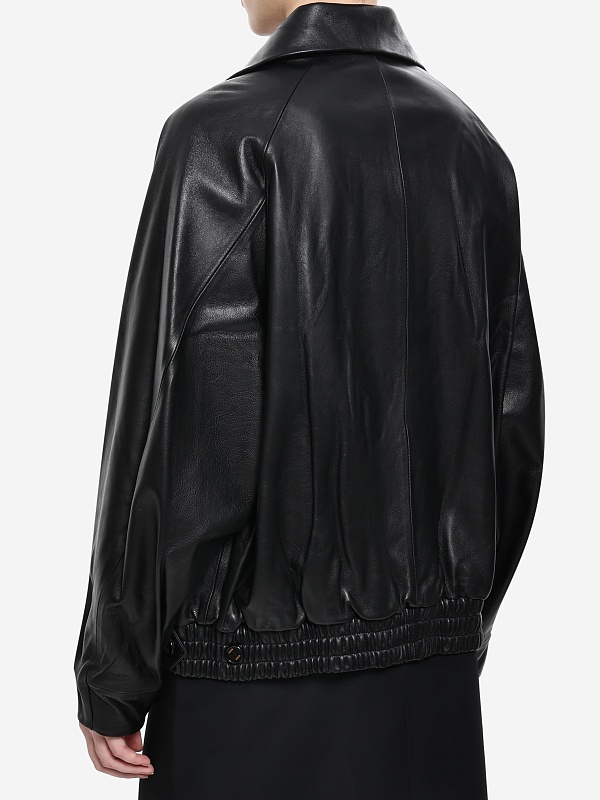 Куртка кожаная жен EENK EEB-1P453-LJ05-BK Black - 3