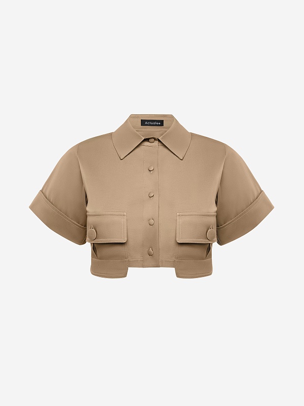 Рубашка жен Actualee 16170 CA000613 beige - 0