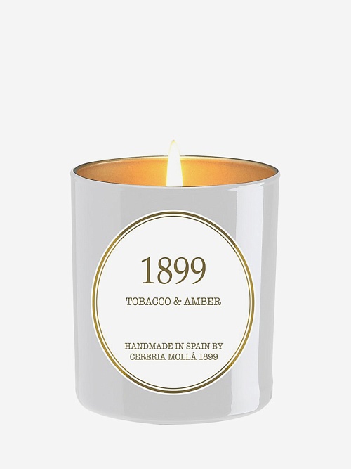 Свеча унисекс Cereria Molla 1899 6660 GOLD EDITION Tobacco & Amber 230г - 0