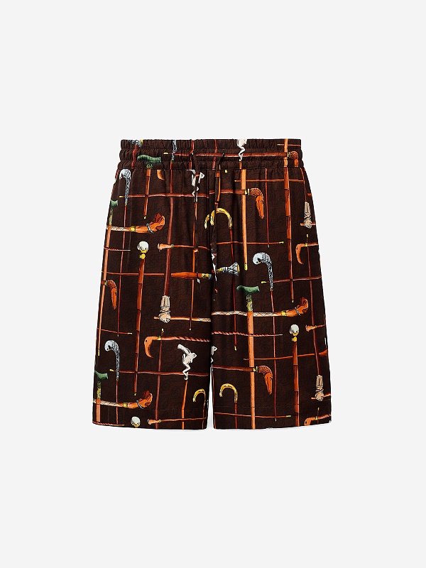 Шорты муж Drôle de Monsieur K-BS158-VI033-BN BROWN - 0