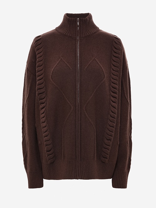 Кардиган жен Burka kn25-k002 Шоколадный - 0