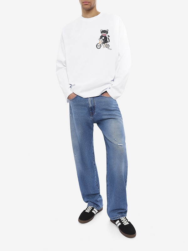Футболка с длинным рукавом муж MSGM 4040MM96N 267002 01 - 1