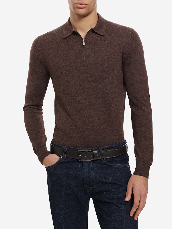 Поло с длинным рукавом муж Barba Napoli 25245 235 - 2