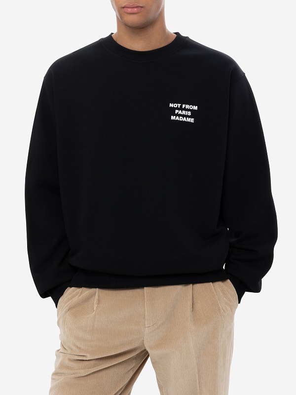 Толстовка муж Drôle de Monsieur PERM-SW149-CO127-BL BLACK - 2
