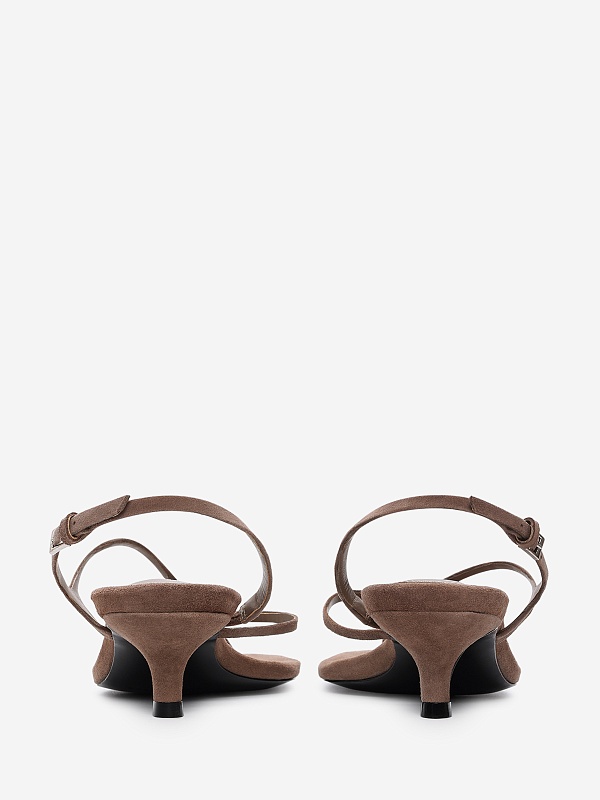 Босоножки (каблук) жен Black Suede Studio MEHAK 35 | 35mm taupe - 2