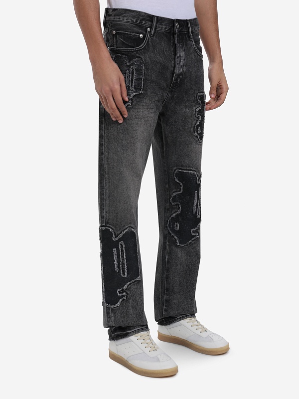 Джинсы муж PURPLE P011-SQLB425 BLACK - 2