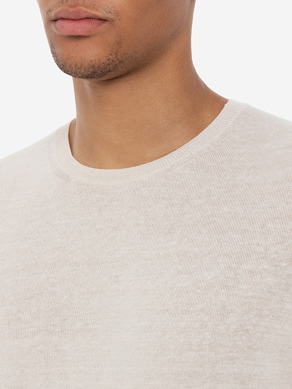 Джемпер с коротким рукавом муж TAGLIATORE JOSH GSE25-02 005 1 PANNA - 4