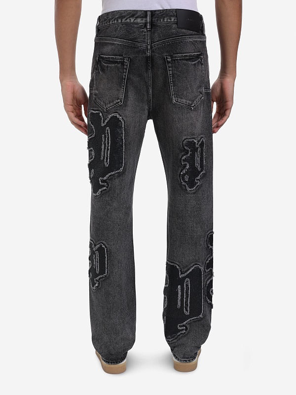 Джинсы муж PURPLE P011-SQLB425 BLACK - 3