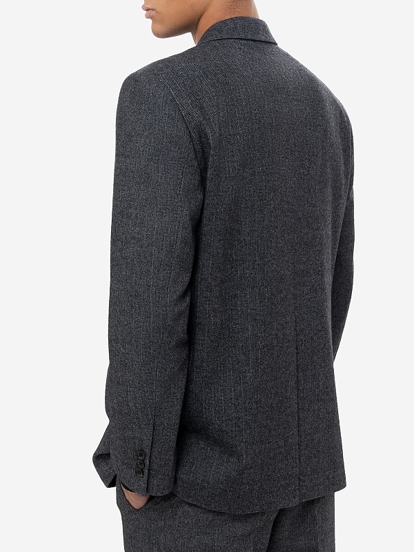 Пиджак муж Tonywack BE34JK08 MID-GREY HERRINGBONE - 3