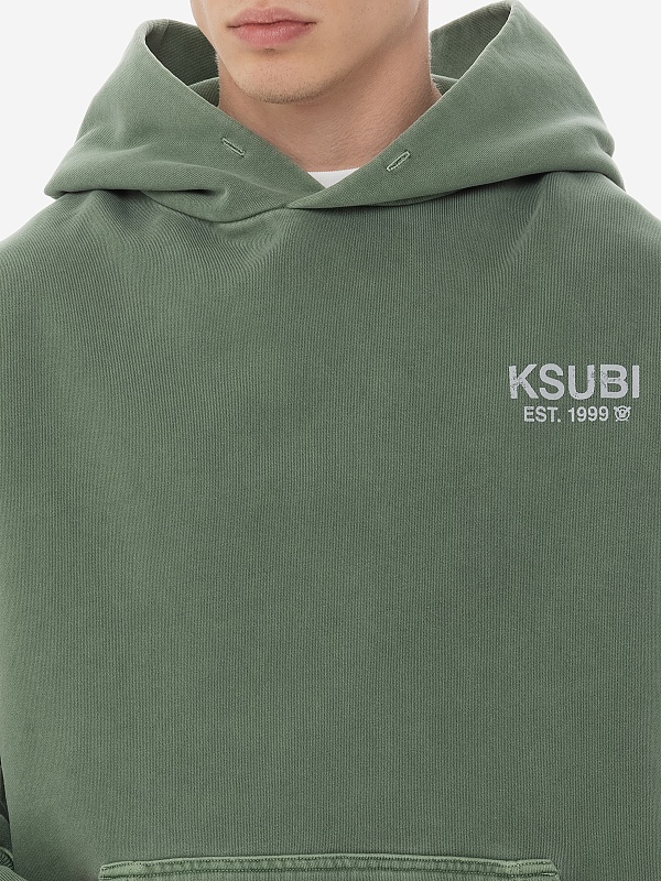 Худи муж Ksubi MPS25FL001 GREEN - 5