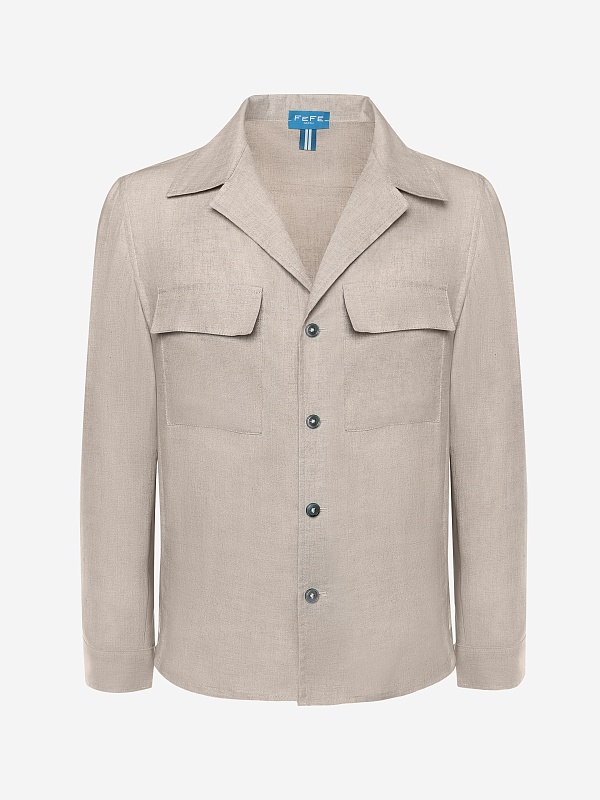 Рубашка муж Fefe Napoli GBOW90 BEIGE - 0