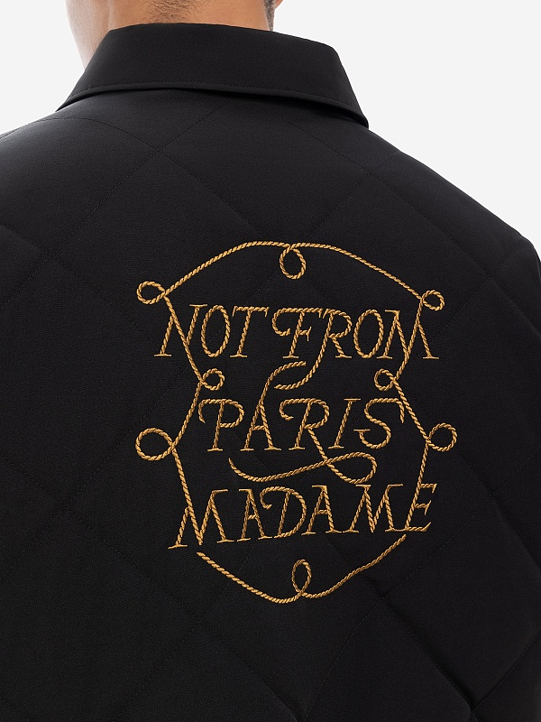 Бомбер муж Drôle de Monsieur H-JT236-PL163-BL BLACK - 4