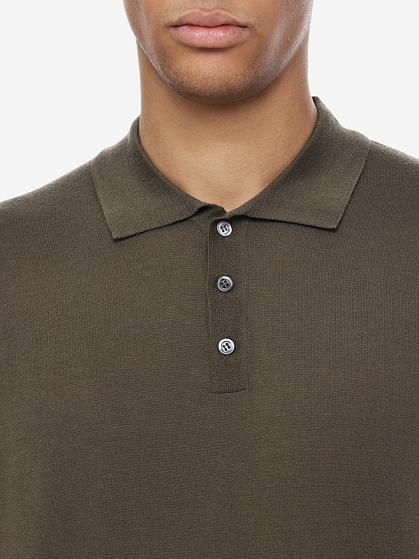 Поло с длинным рукавом муж Barena Venezia KNU4100 251 0429 370 Army - 3