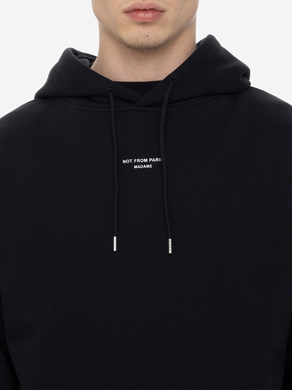 Худи муж Drôle de Monsieur PERM-HO161-CO127-BL BLACK - 5