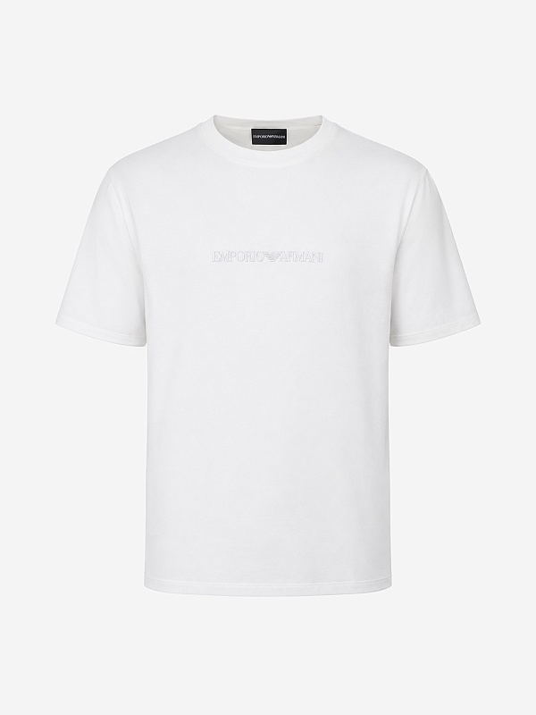 Футболка муж Emporio Armani EM004583 AF13669 M0307 OFF WHITE -EA LOGO 16CM HD PRINT DIS 2 - 0