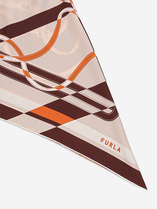 Платок жен Furla WT00021BX40814219S4401 CIOCCOLATO + PANNA - 1