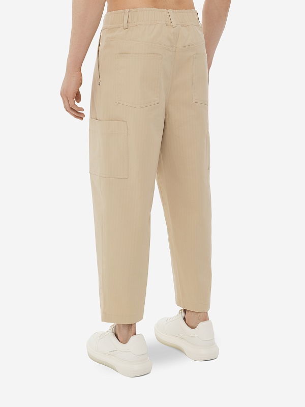 Брюки муж Drôle de Monsieur F-BP155-CO206-BG BEIGE - 4