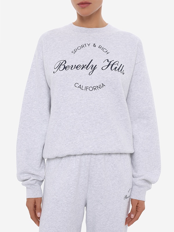 Толстовка жен Sporty & Rich ST09876257GY03 Heather Gray Navy - 3