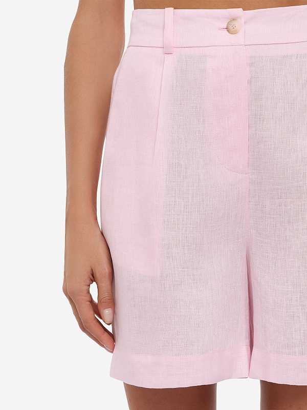 Шорты жен MC2 Saint Barth MGG0001 08865L LINEN 20 PASTEL PINK - 5