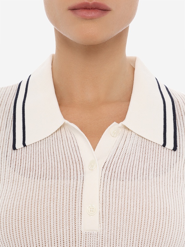Поло жен 7 For All Mankind 7NAX0H03 U73JC VISCOSE BLEND WHITE - 5