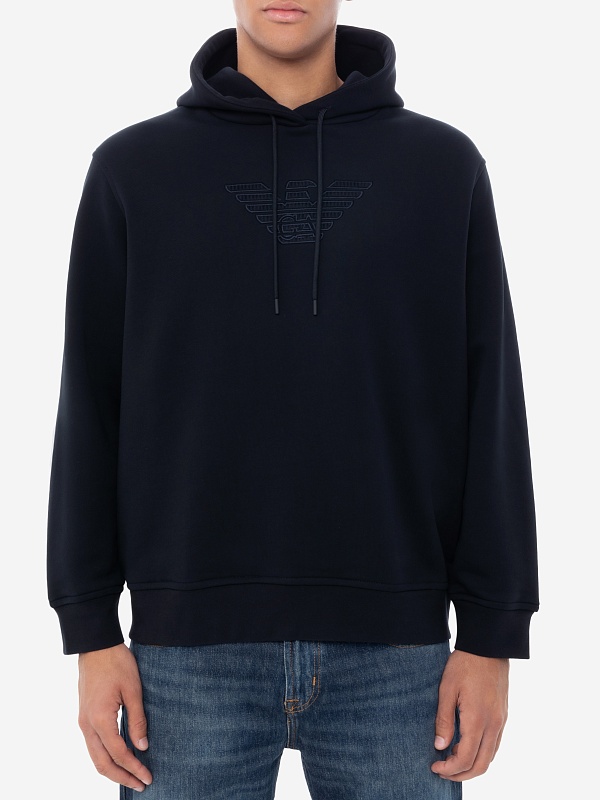 Худи муж Emporio Armani 6D1M96 1JTAZ 0980 BLU NAVY GA - 2