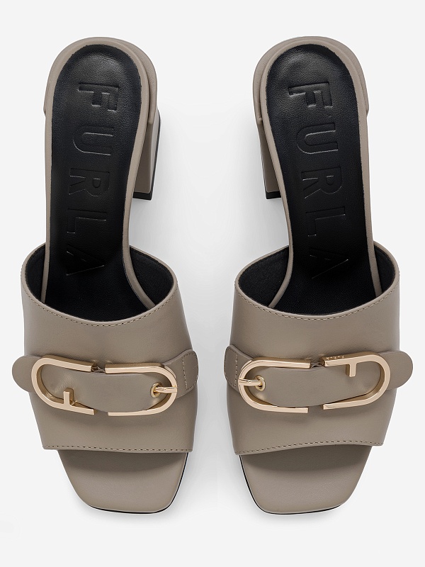 Мюли (каблук) жен Furla YH47FOWBX26801257S1007 GREIGE - 2