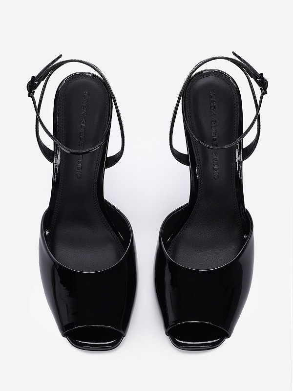 Босоножки (каблук) жен Black Suede Studio WREN 100 | 100mm black - 3