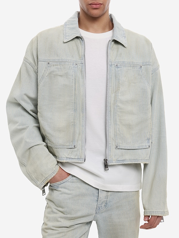 Куртка джинсовая муж PURPLE P052-BCHB226 LT INDIGO - 3